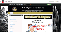 Desktop Screenshot of oakleafsports.net